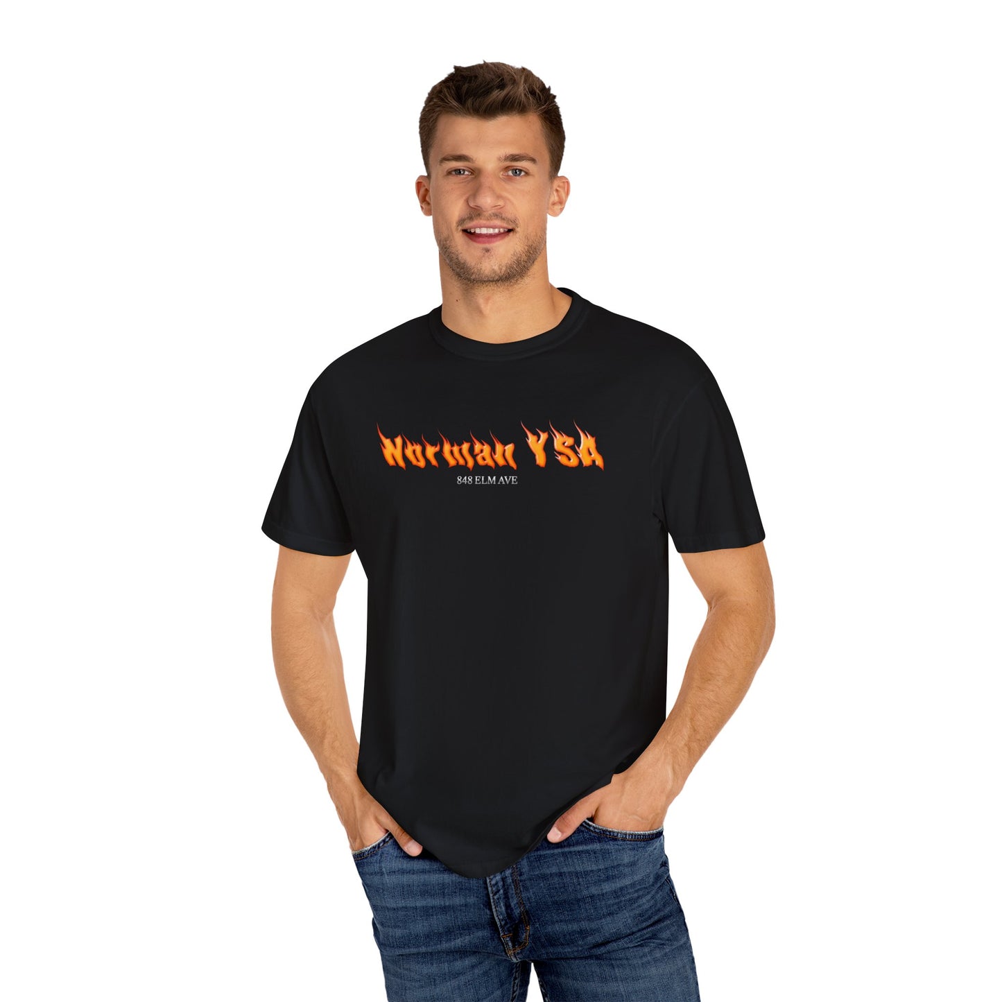 Norman YSA Heavyweight Flame T-Shirt - Comfort Colors